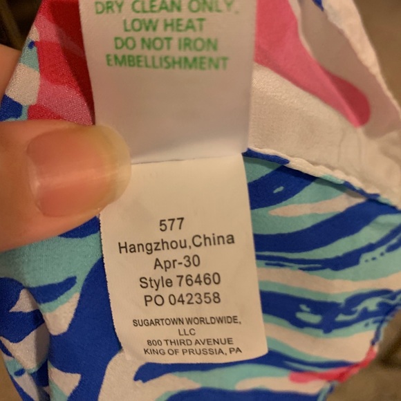 SOLD FB Lilly Pulitzer Rogan Halter Top XS - Picture 5 of 5